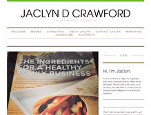 Tablet Screenshot of jaclyndcrawford.com